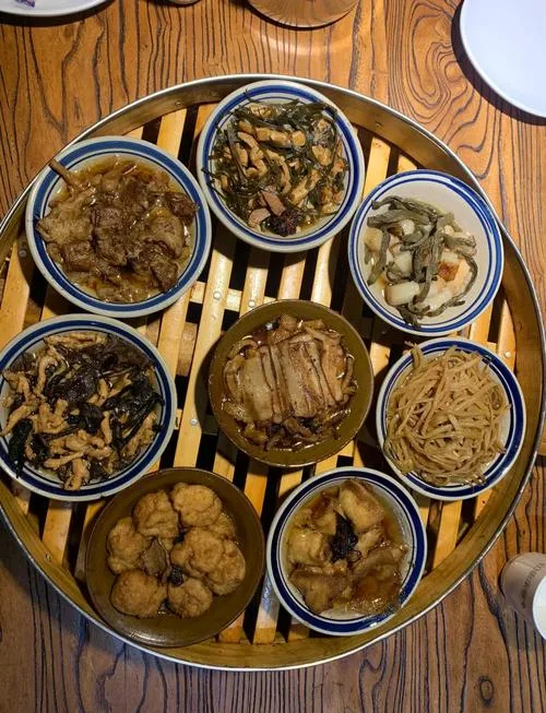 Traditional Zhengding Eight Bowls served for a local meal