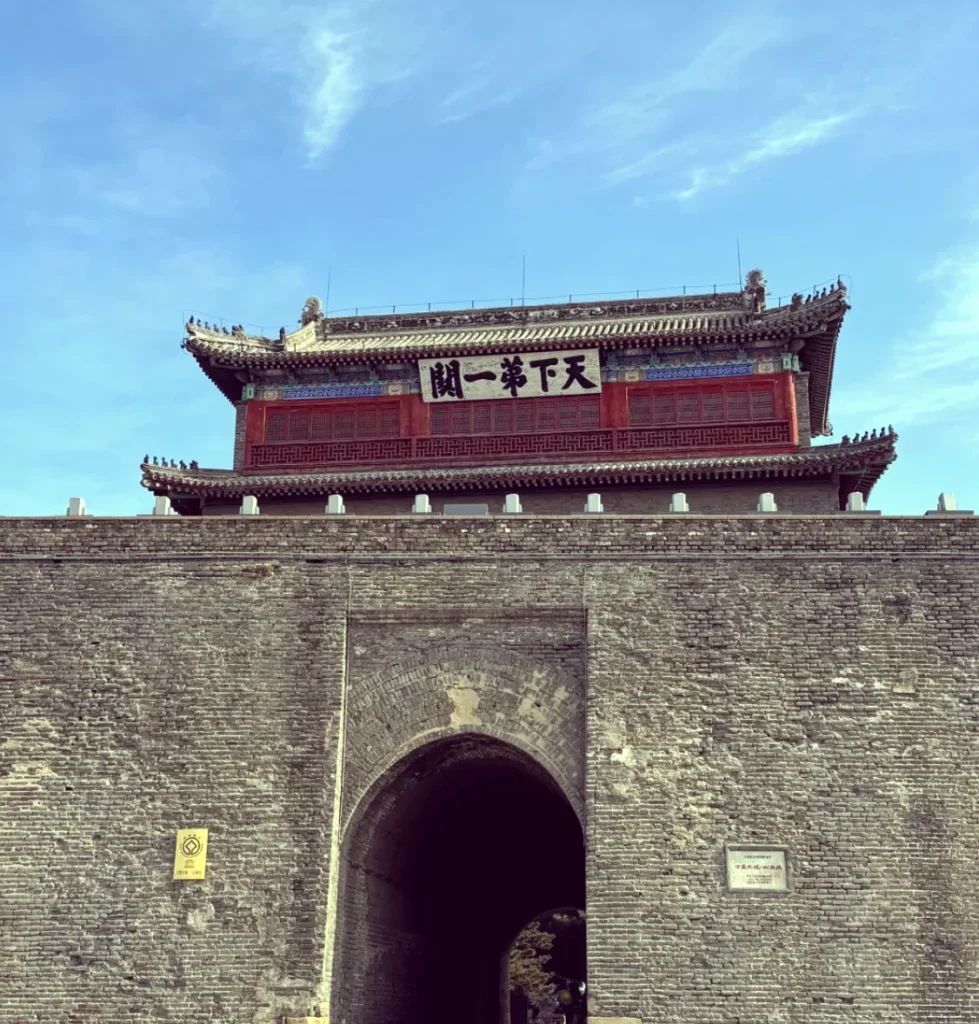 Hebei Great Wall scenery for planning Shanhaiguan Laolongtou and coastal wall routes