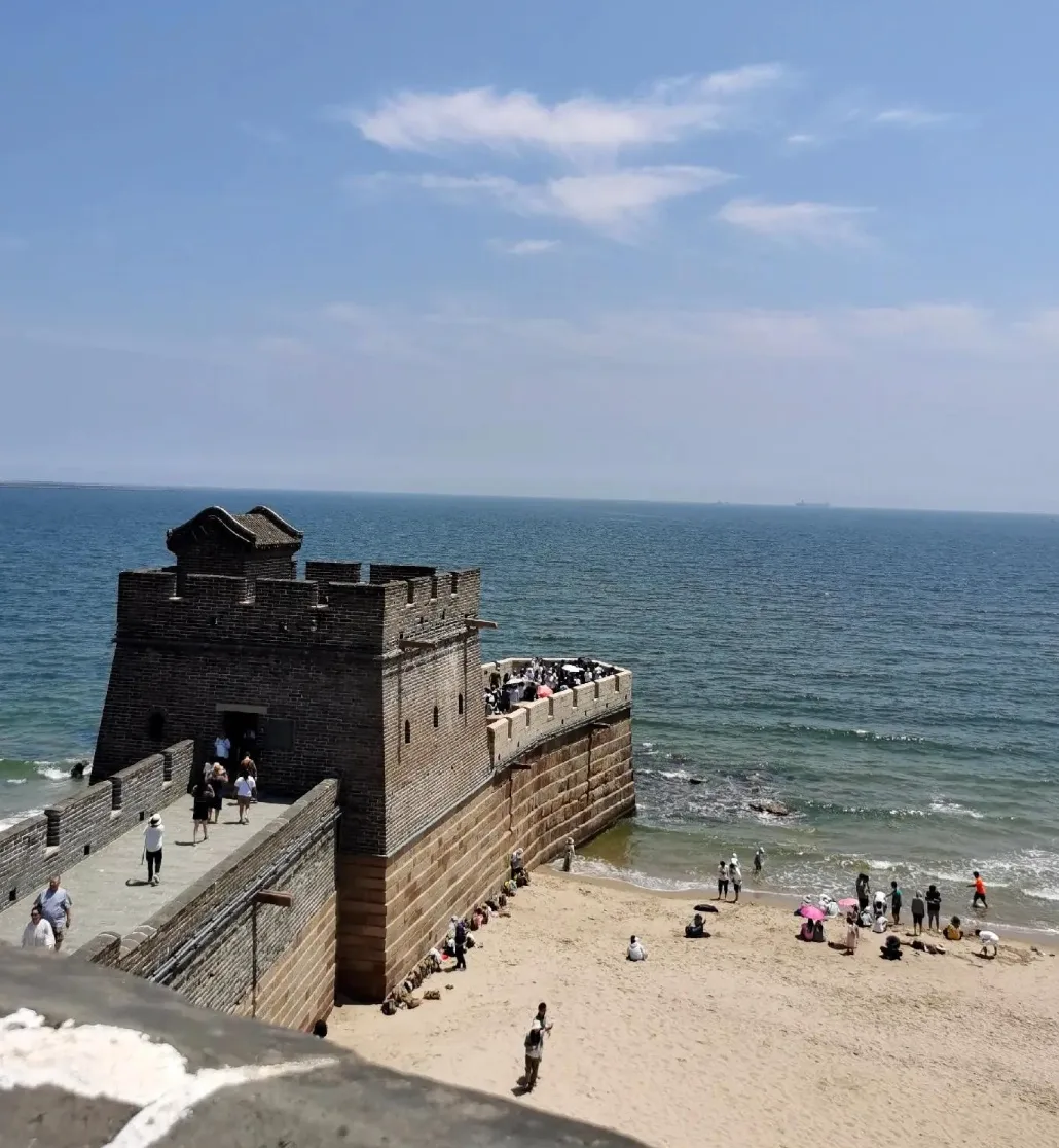 Laolongtou Great Wall meeting the sea in Qinhuangdao
