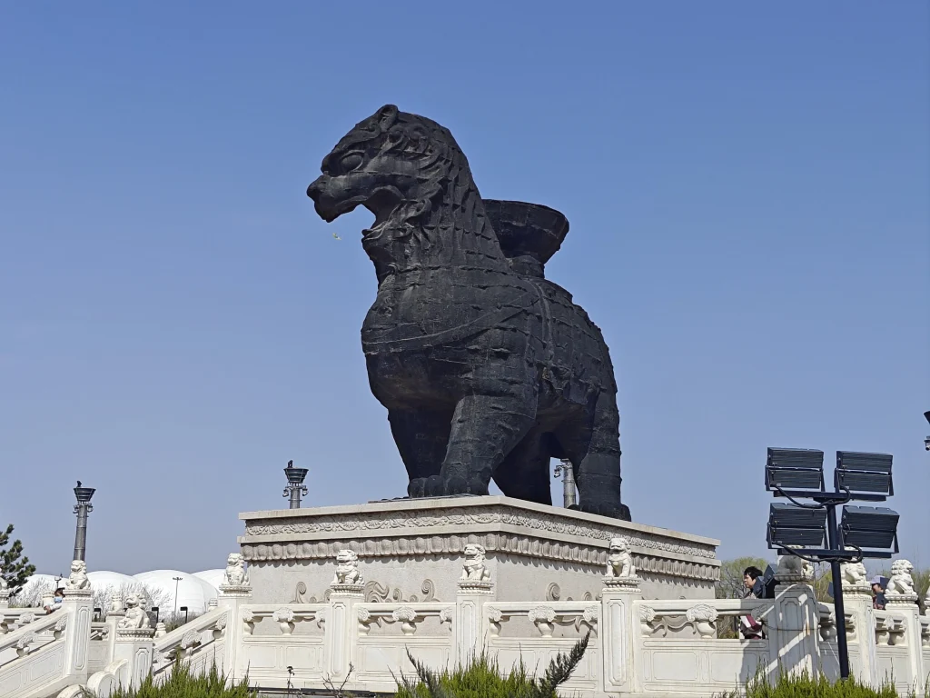 Cangzhou Iron Lion monument in Hebei