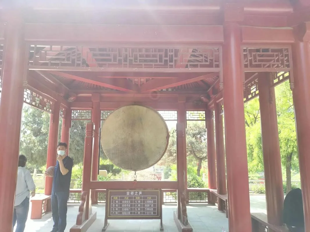 Fuxi culture display inside Fuxi Terrace in Xinle