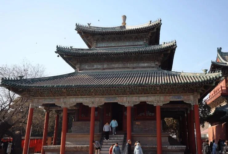 Longxing Temple historic hall in Zhengding near Shijiazhuang