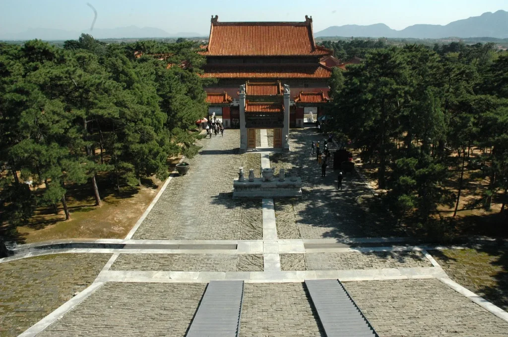 Eastern Qing Tombs heritage route in Zunhua Hebei