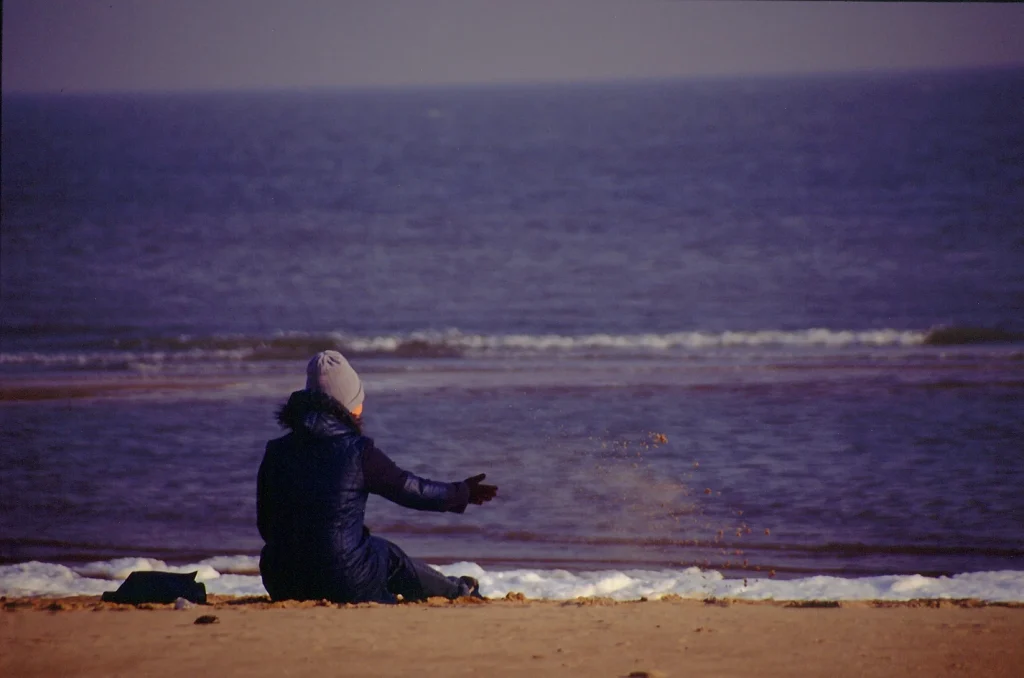 Beidaihe beach and Bohai Sea view in Qinhuangdao Hebei