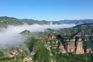 Taihang Mountain scenery near Xingtai for a Beijing train guide