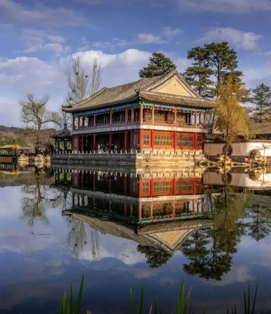 Chengde Mountain Resort lake pavilion representing must-see attractions in Hebei