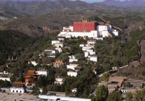 Putuo Zongcheng Temple complex on the hillside in Chengde, Hebei