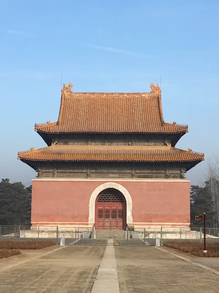 Main stele pavilion at the Western Qing Tombs in Yixian