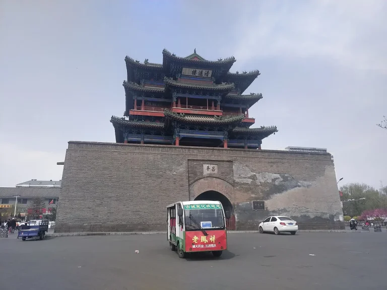 Qingyuan Tower bell tower in Xuanhua Ancient City Zhangjiakou