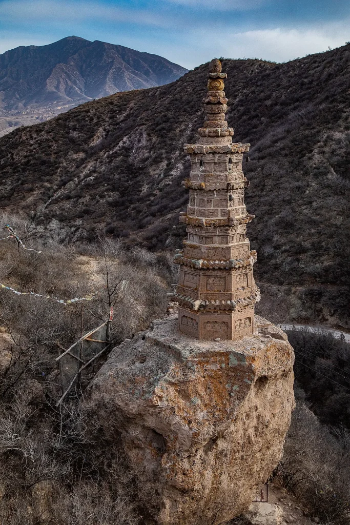 Bailin Temple tower in Xuanhua District Zhangjiakou