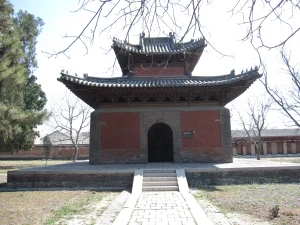 Historic hall at Beiyue Temple in Quyang, Hebei