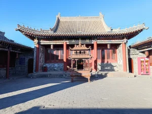 Real view of Yuhuang Pavilion in Zhangjiakou Fortress, also known as Buzili
